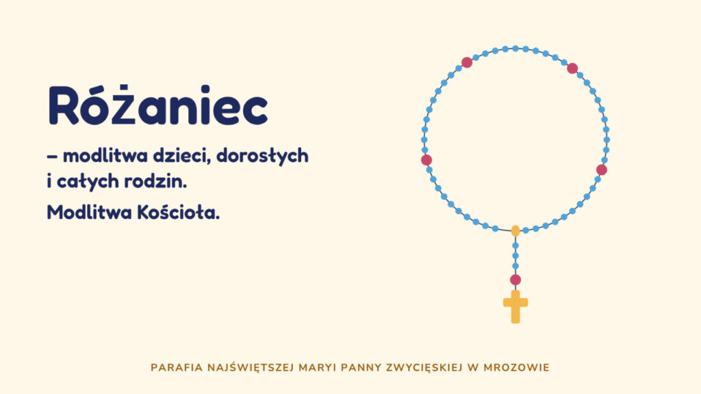 Różaniec – modlitwa dzieci, dorosłych i całych rodzin (slajd tytułowy)