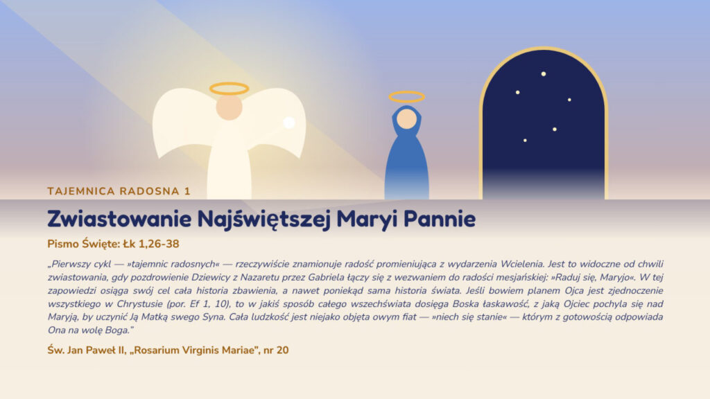 Tajemnica Radosna 1 – Zwiastowanie Najświętszej Maryi Pannie